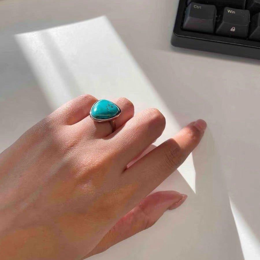 Rachel´s Turquoise Statement Ring - ZEN&CO Studio