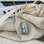 RAEVA Grey Baroque Pearl pendant necklace - ZEN&CO Studio