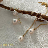 RAINIE Pearl pendant gold necklace - ZEN&CO Studio