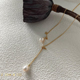 RAINIE Pearl pendant gold necklace - ZEN&CO Studio