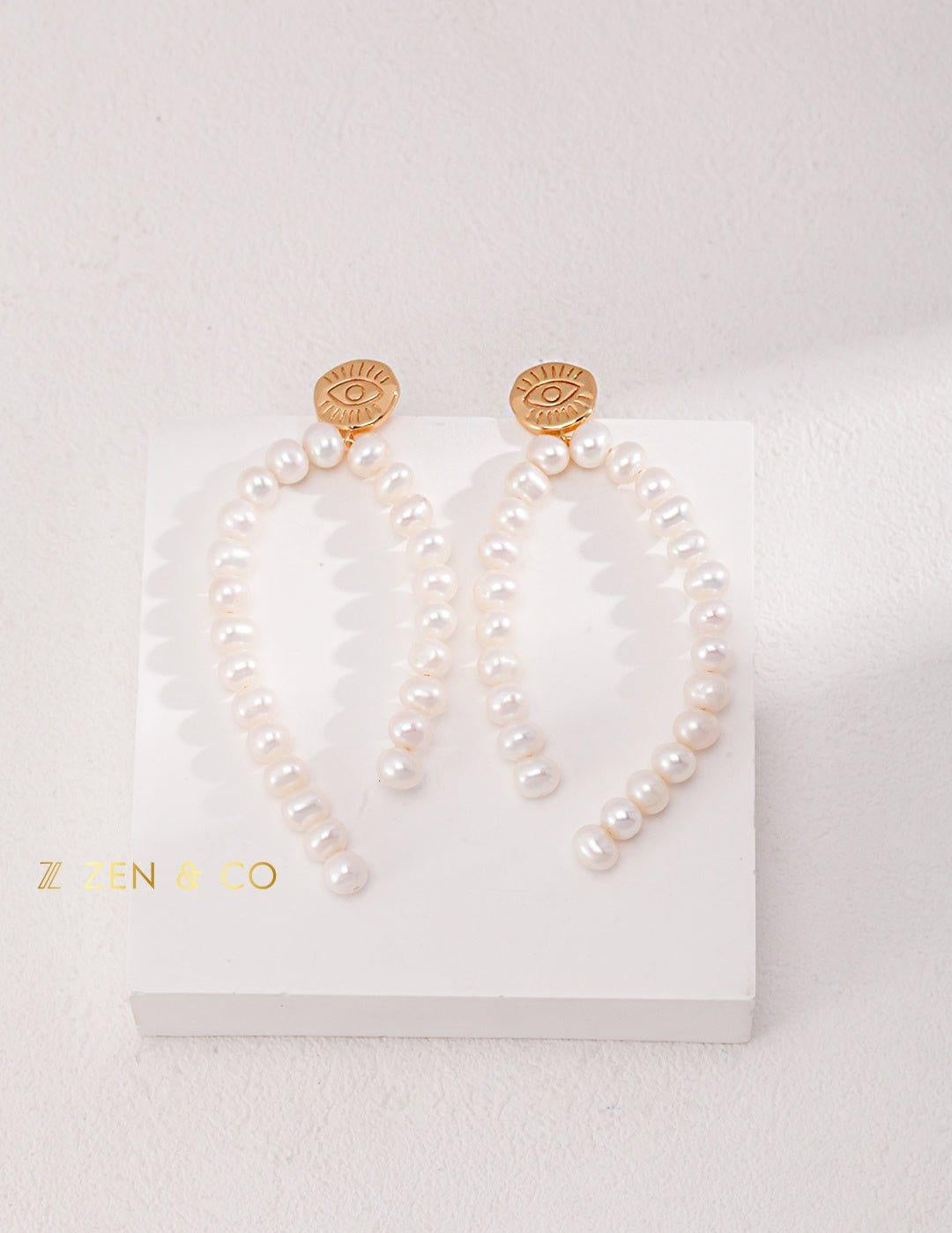 ROXANNE Statement Pearl drop earrings - ZEN&CO Studio