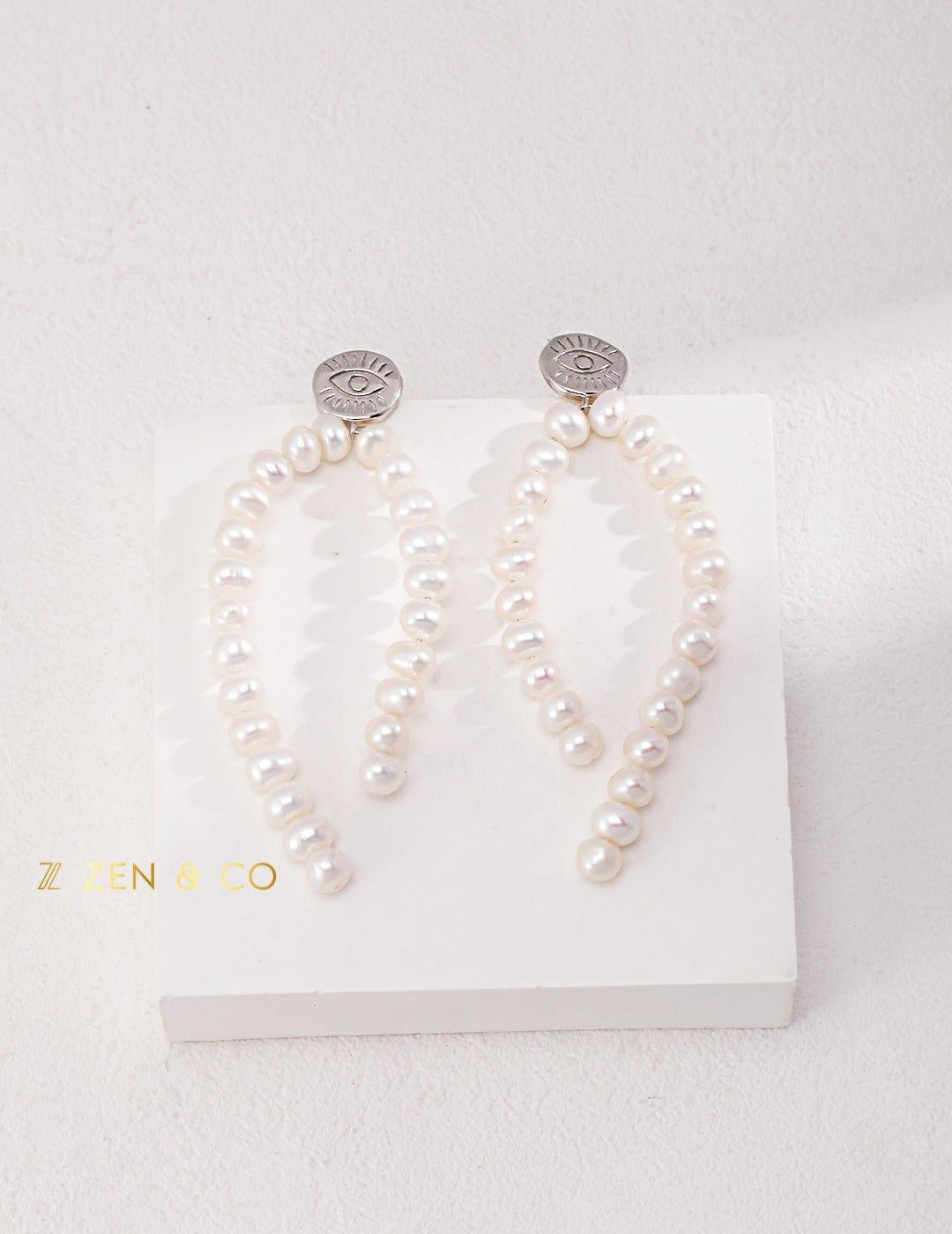 ROXANNE Statement Pearl drop earrings - ZEN&CO Studio