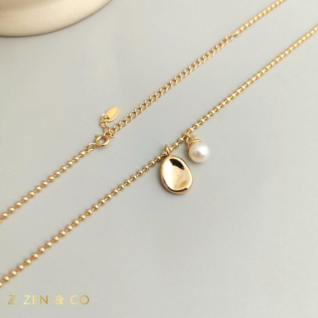 SAMMY Minimalist dainty pearl necklace - ZEN&CO Studio