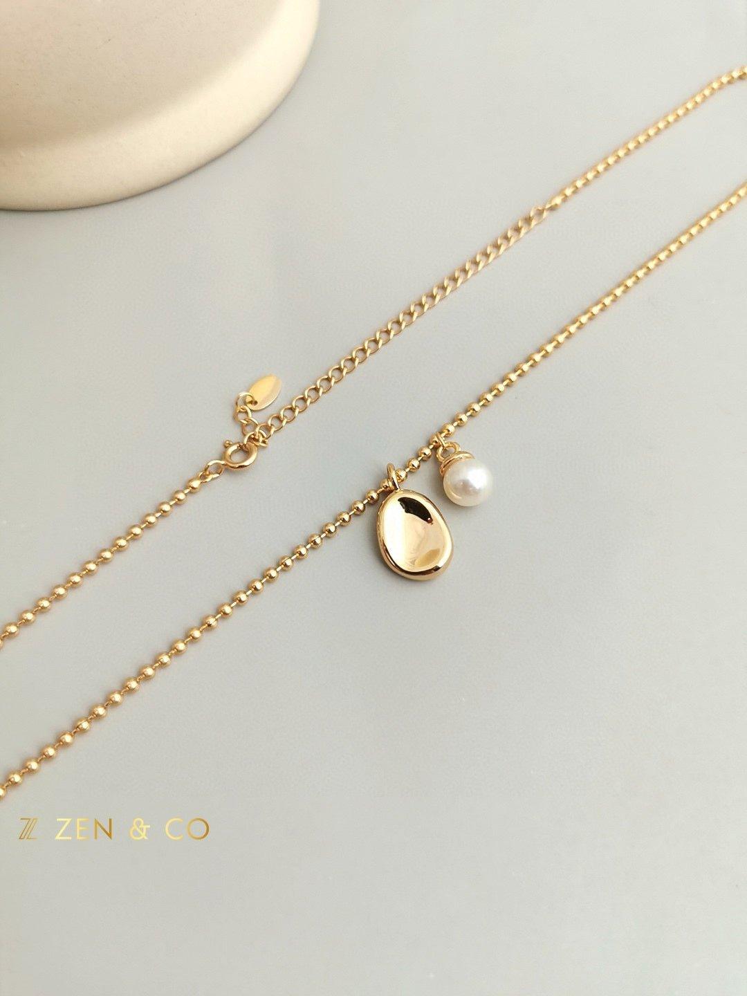 SAMMY Minimalist dainty pearl necklace - ZEN&CO Studio