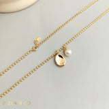 SAMMY Minimalist dainty pearl necklace - ZEN&CO Studio