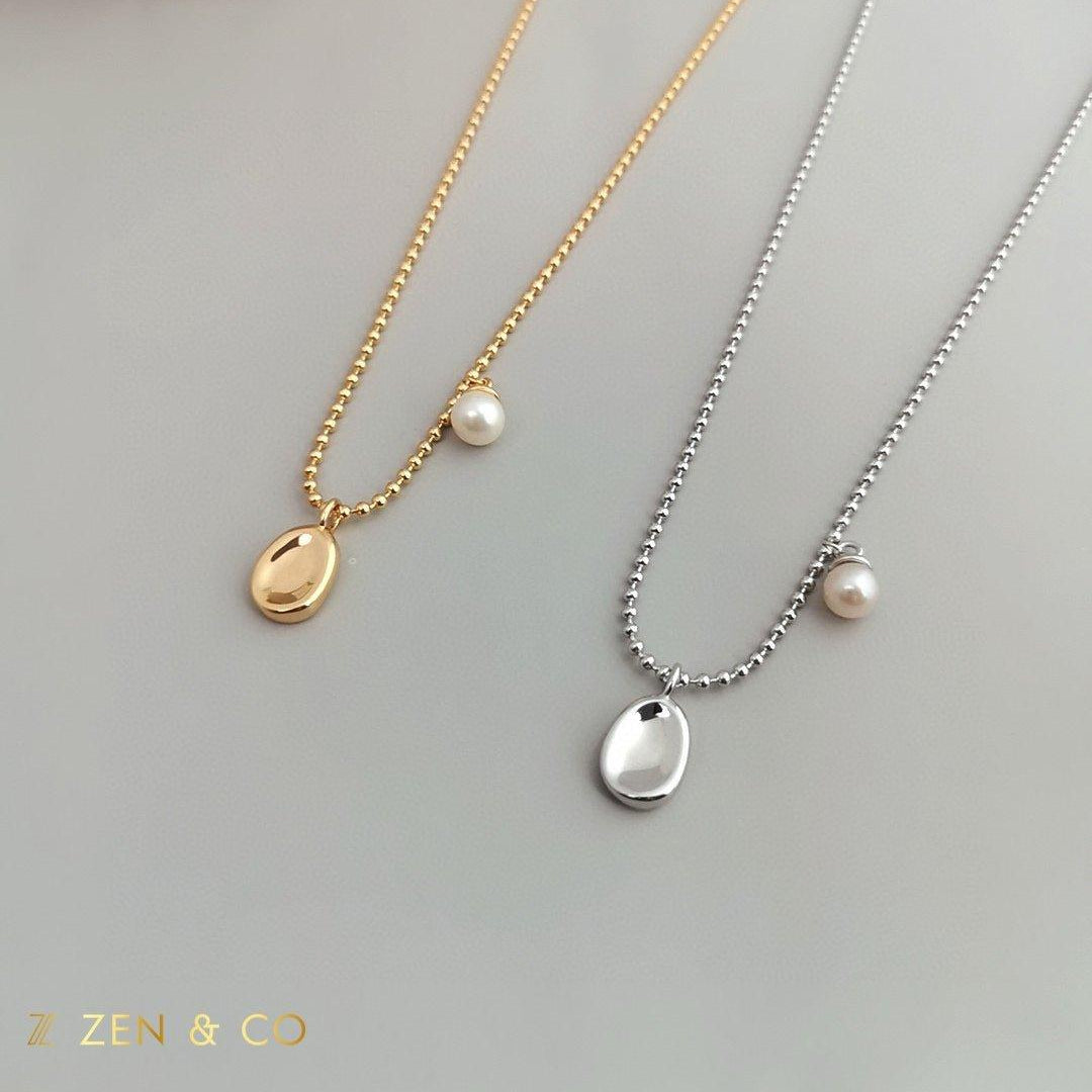 SAMMY Minimalist dainty pearl necklace - ZEN&CO Studio