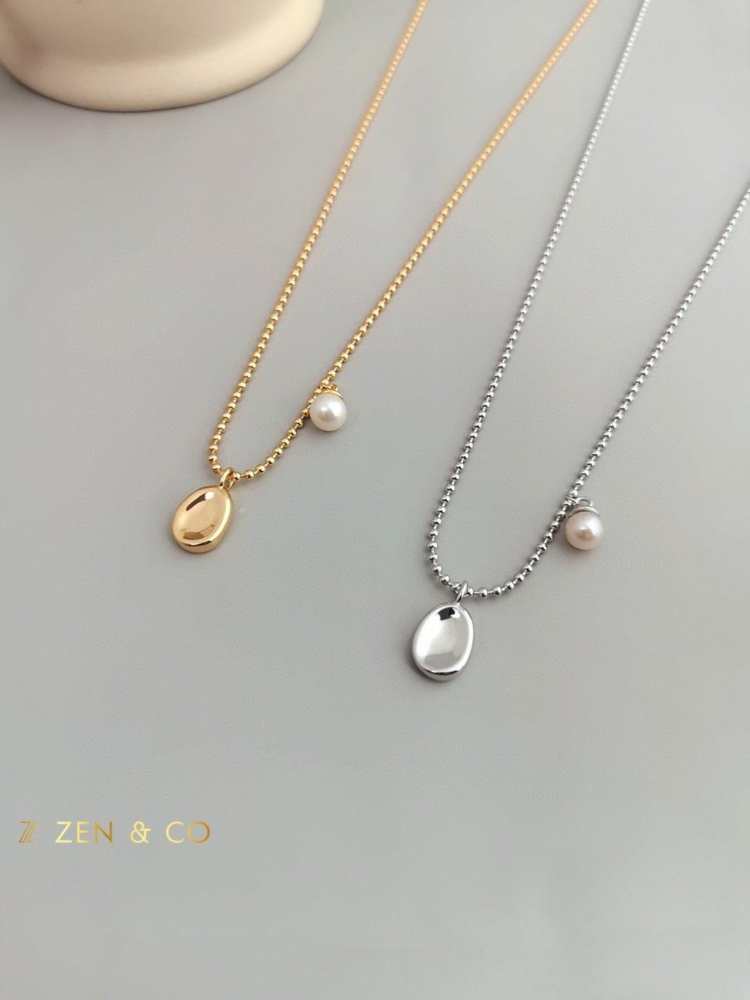 SAMMY Minimalist dainty pearl necklace - ZEN&CO Studio