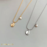 SAMMY Minimalist dainty pearl necklace - ZEN&CO Studio