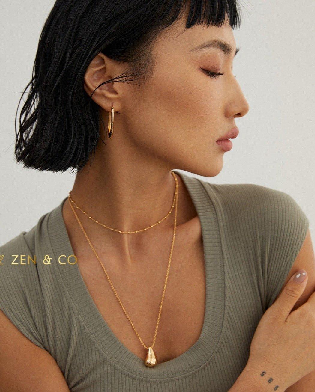 SAVI Teardrop minimalist pendant necklace - ZEN&CO Studio