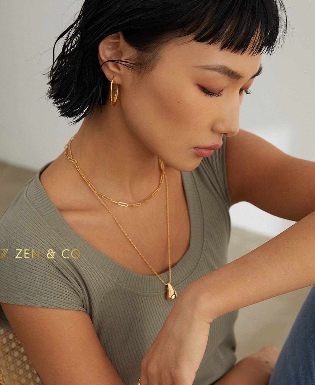 SAVI Teardrop minimalist pendant necklace - ZEN&CO Studio