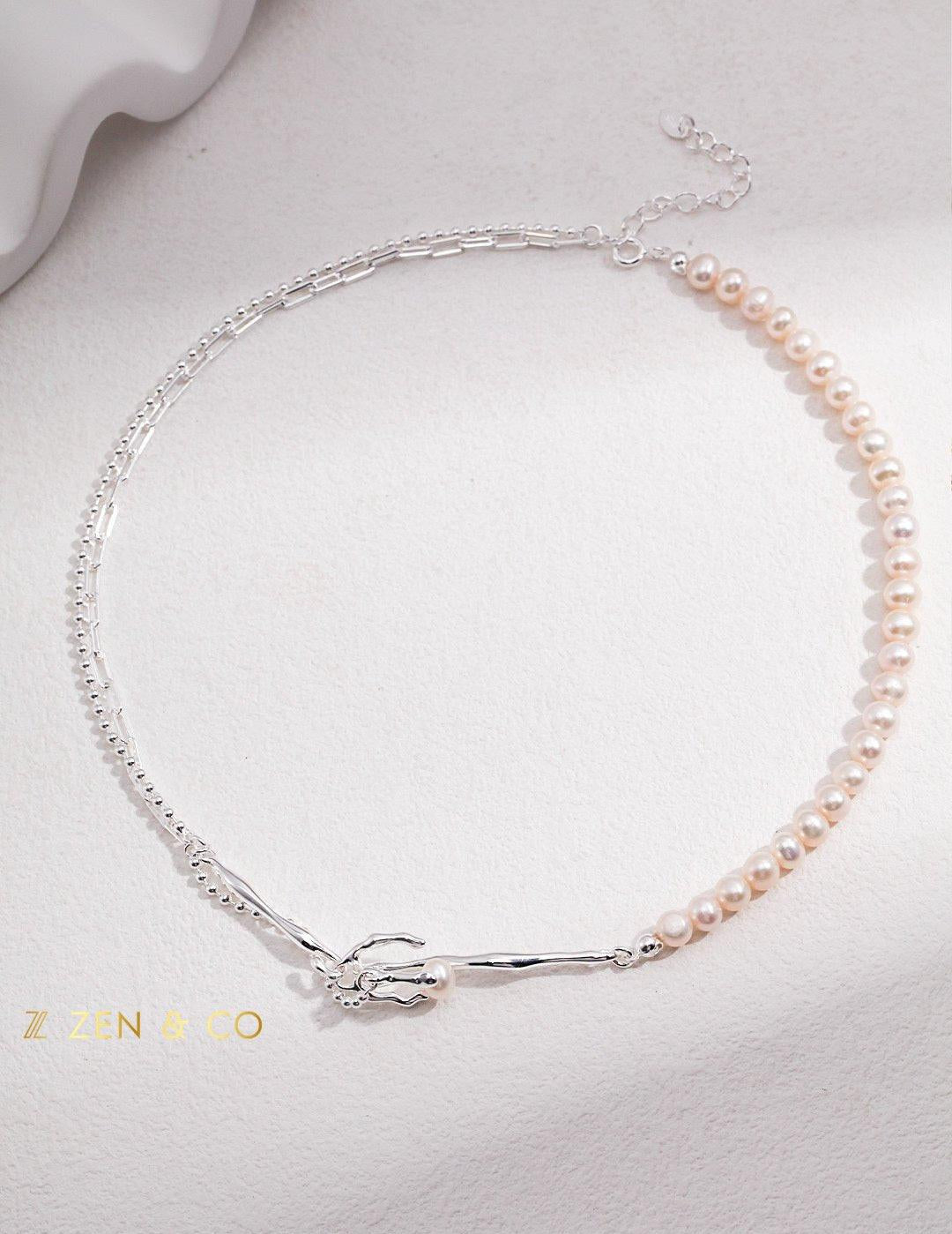 SKYE Asymmetrical pearl necklace - ZEN&CO Studio