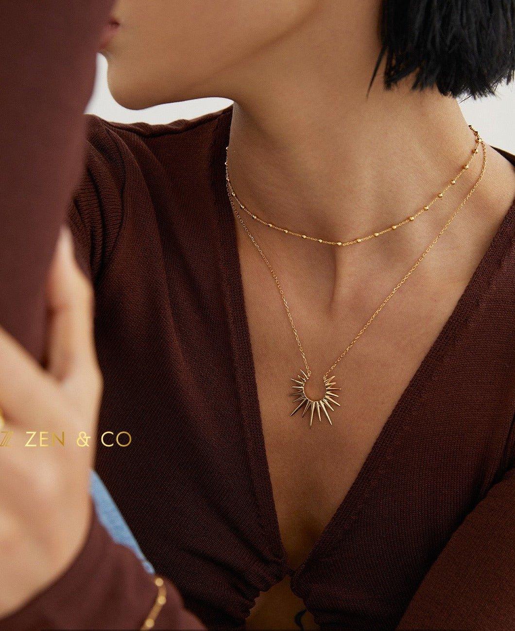 SOL Pendant layering necklace - ZEN&CO Studio