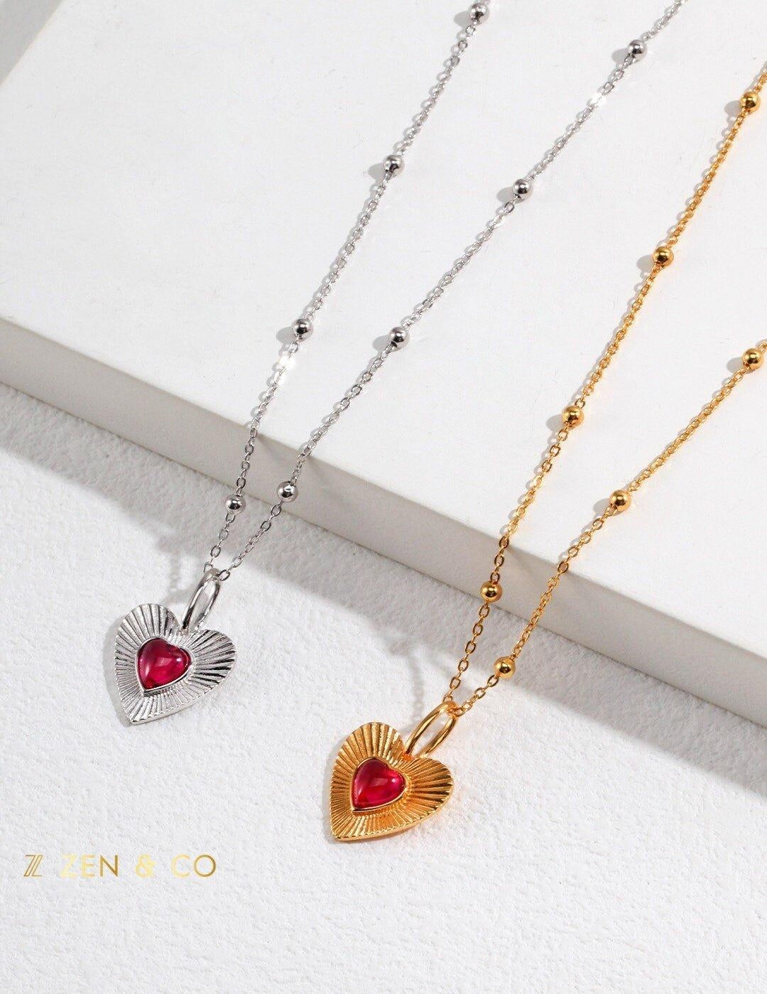 STELLA Barbie inspired jewelry heart pendant necklace - ZEN&CO Studio