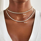 STEPHANIE Personazlied tennis necklace - ZEN&CO Studio