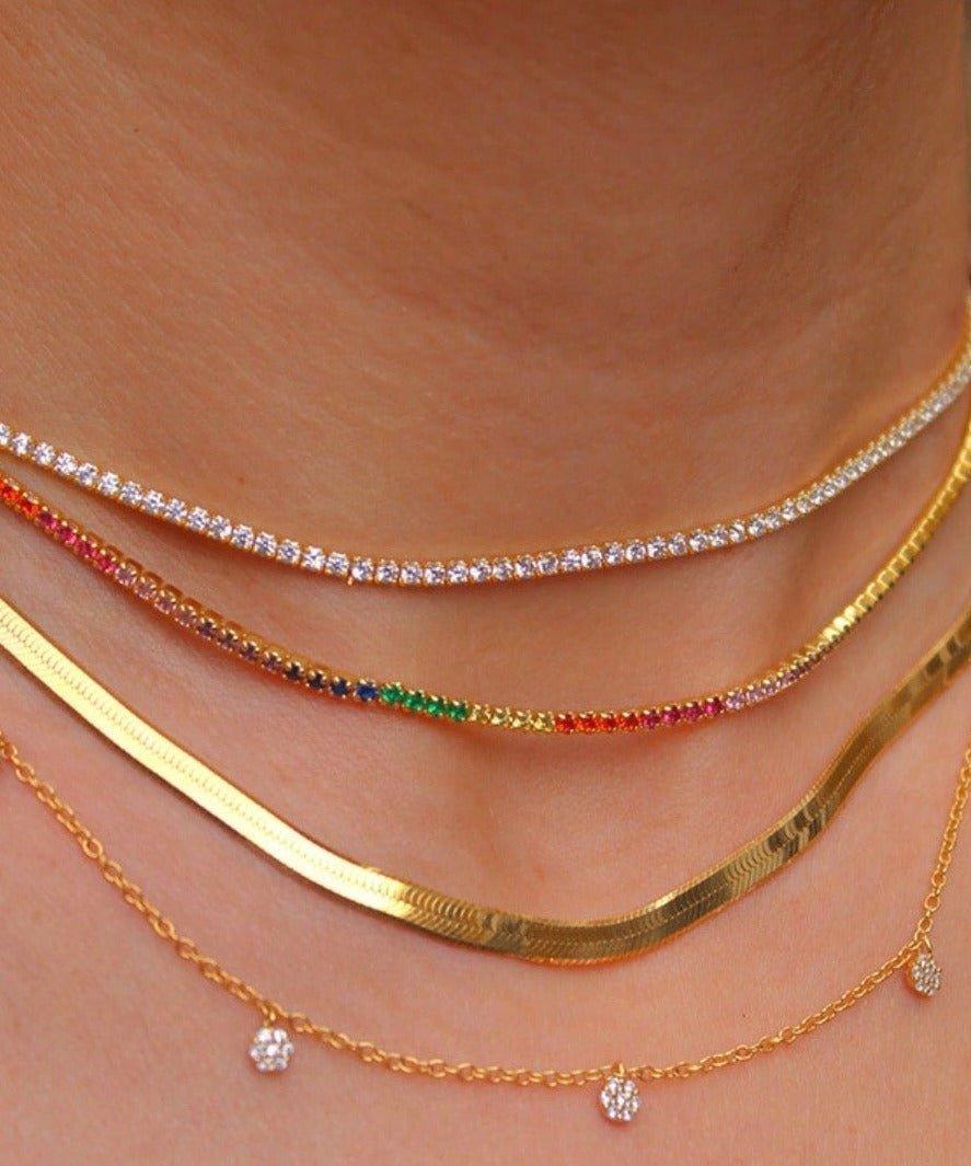 STEPHANIE Personazlied tennis necklace - ZEN&CO Studio