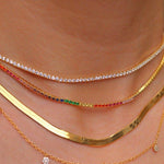 STEPHANIE Personazlied tennis necklace - ZEN&CO Studio