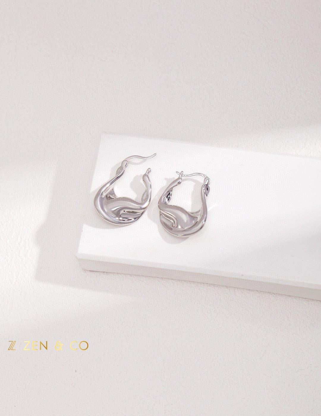 THEA Molten hoop earrings - ZEN&CO Studio