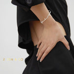 TWIG Minimalist adjustable cuff bracelet with dainty pearls - ZEN&CO Studio