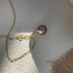 VIOLET Purple Pearl pendant necklace - ZEN&CO Studio