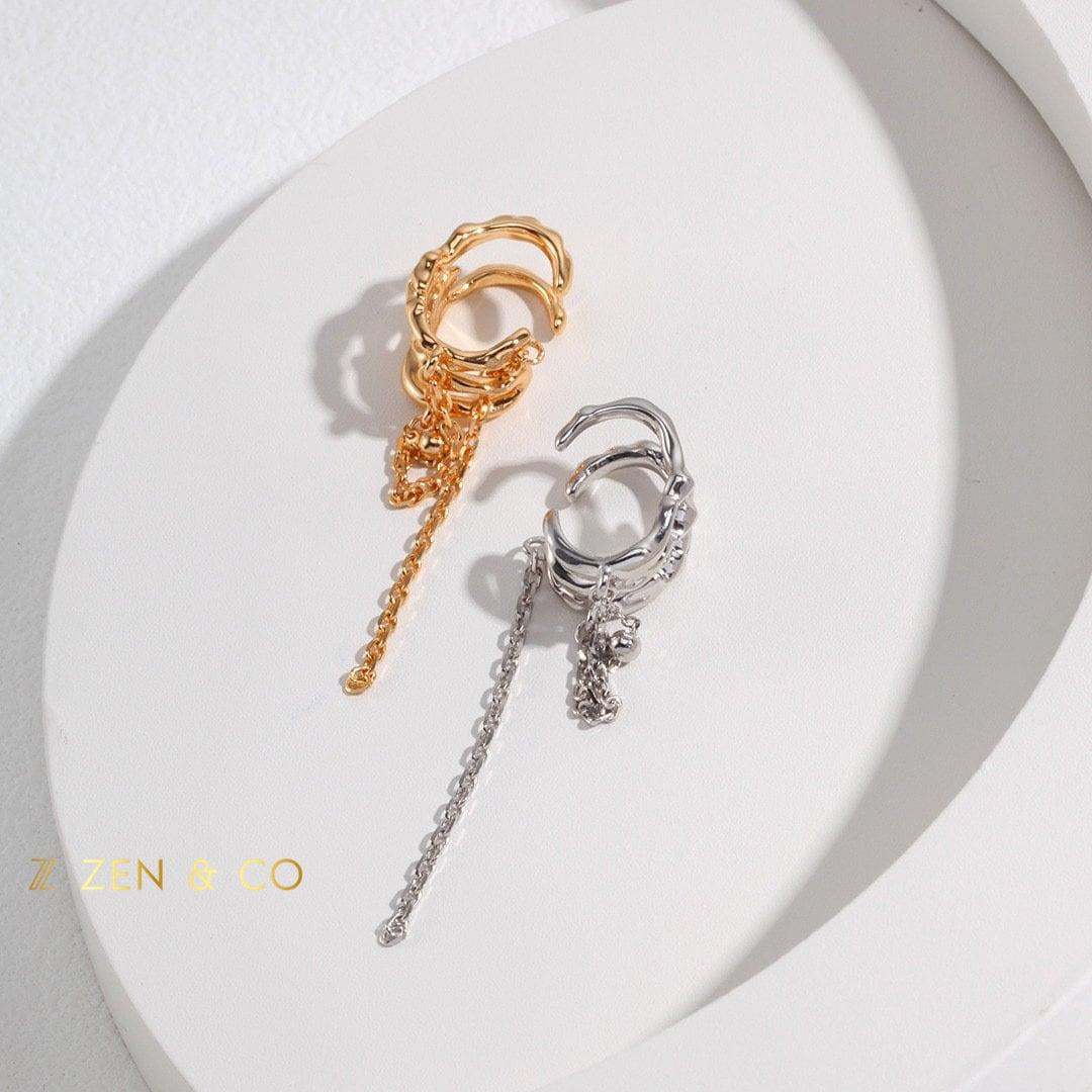 WEDNESDAY Gothic ear cuff with tassel - ZEN&CO Studio