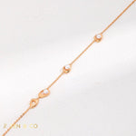 WHITNEY Gold layering necklace with dainty pearls - ZEN&CO Studio