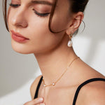 WHITNEY Gold layering necklace with dainty pearls - ZEN&CO Studio