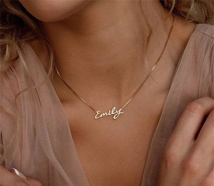 CARRIE Personalized Nameplate necklace - ZEN&CO Studio