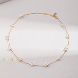 BLAIR Dainty pearl layering necklace - ZEN&CO Studio