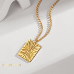 ESRA Gold pendant necklace and Double layer necklace - ZEN&CO Studio