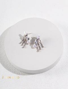 ESTHER Baroque pearl drop earrings with tassel - ZEN&CO Studio