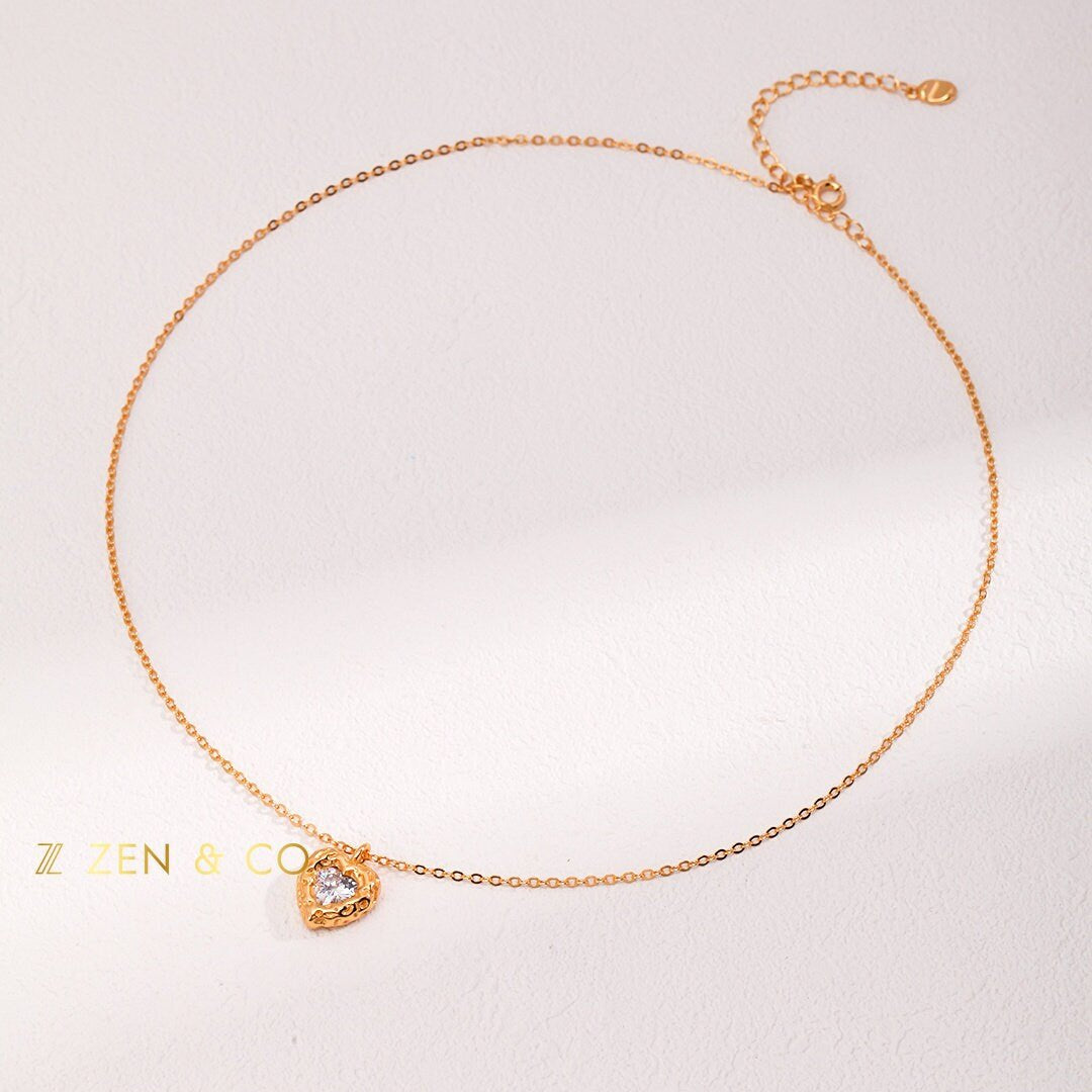 GEMA Barbie inspired heart pendant necklace - ZEN&CO Studio