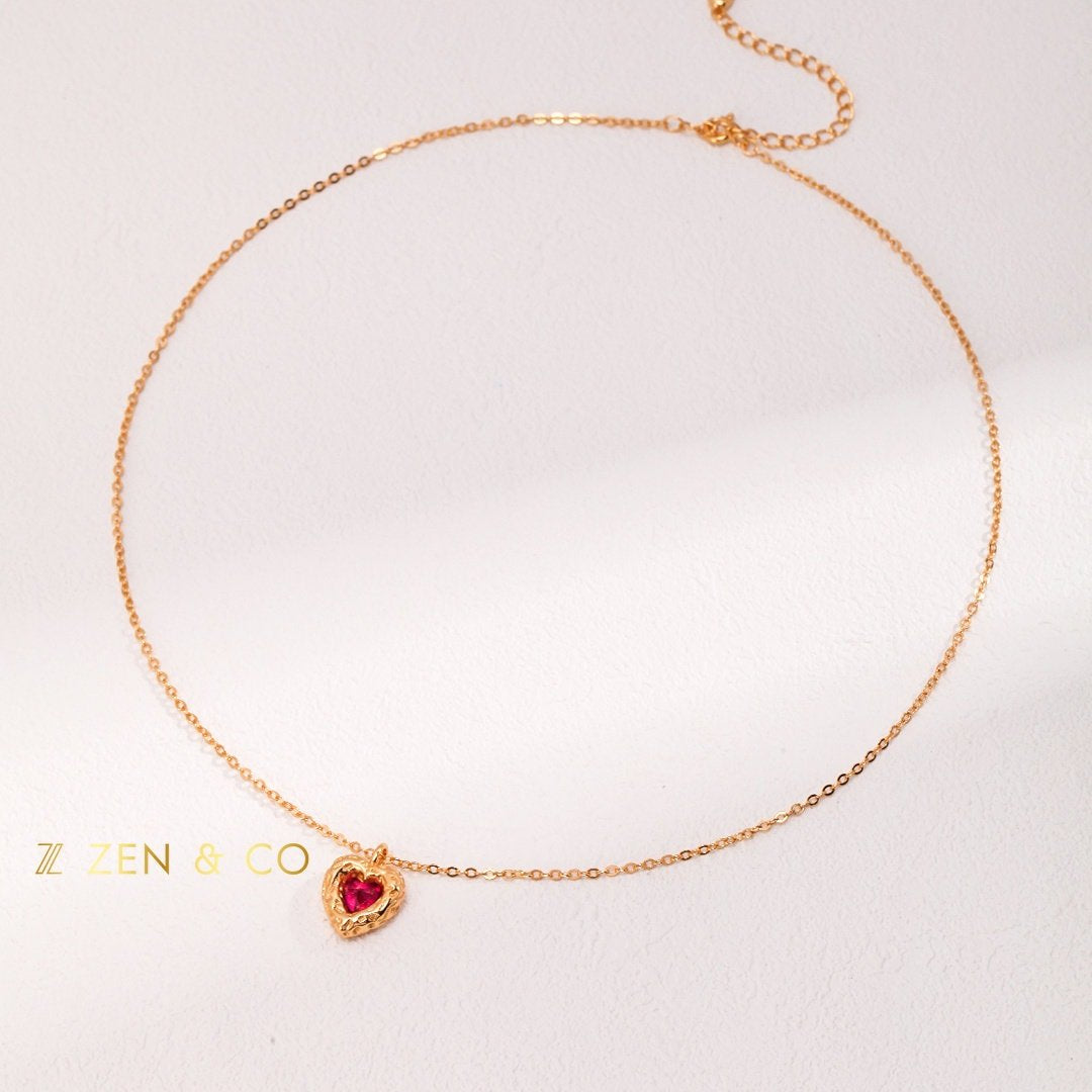GEMA Barbie inspired heart pendant necklace - ZEN&CO Studio