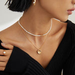HANNAH Beaded dainty pearl necklace - ZEN&CO Studio