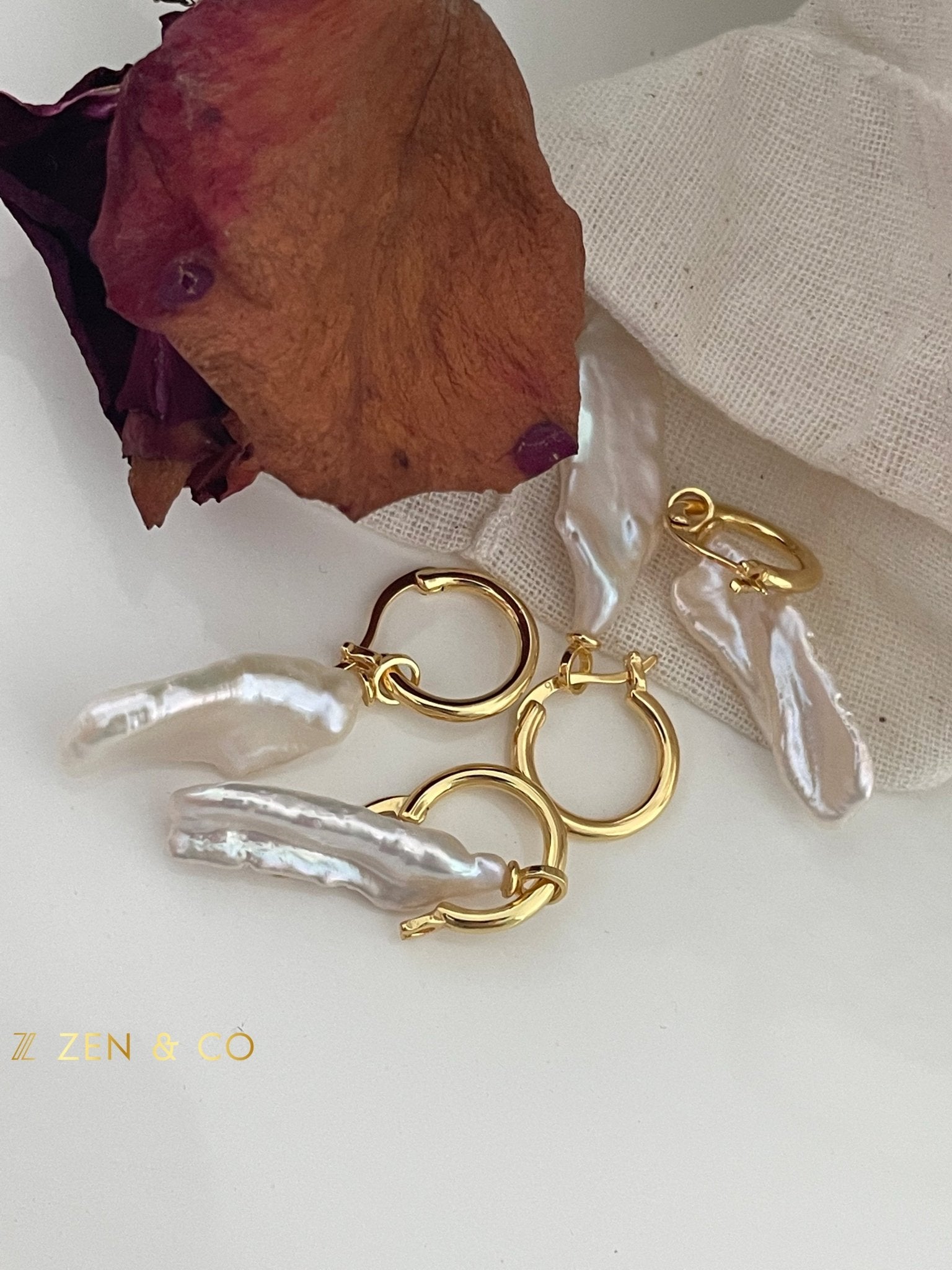 HANNI Keshi Pearl drop earrings - ZEN&CO Studio