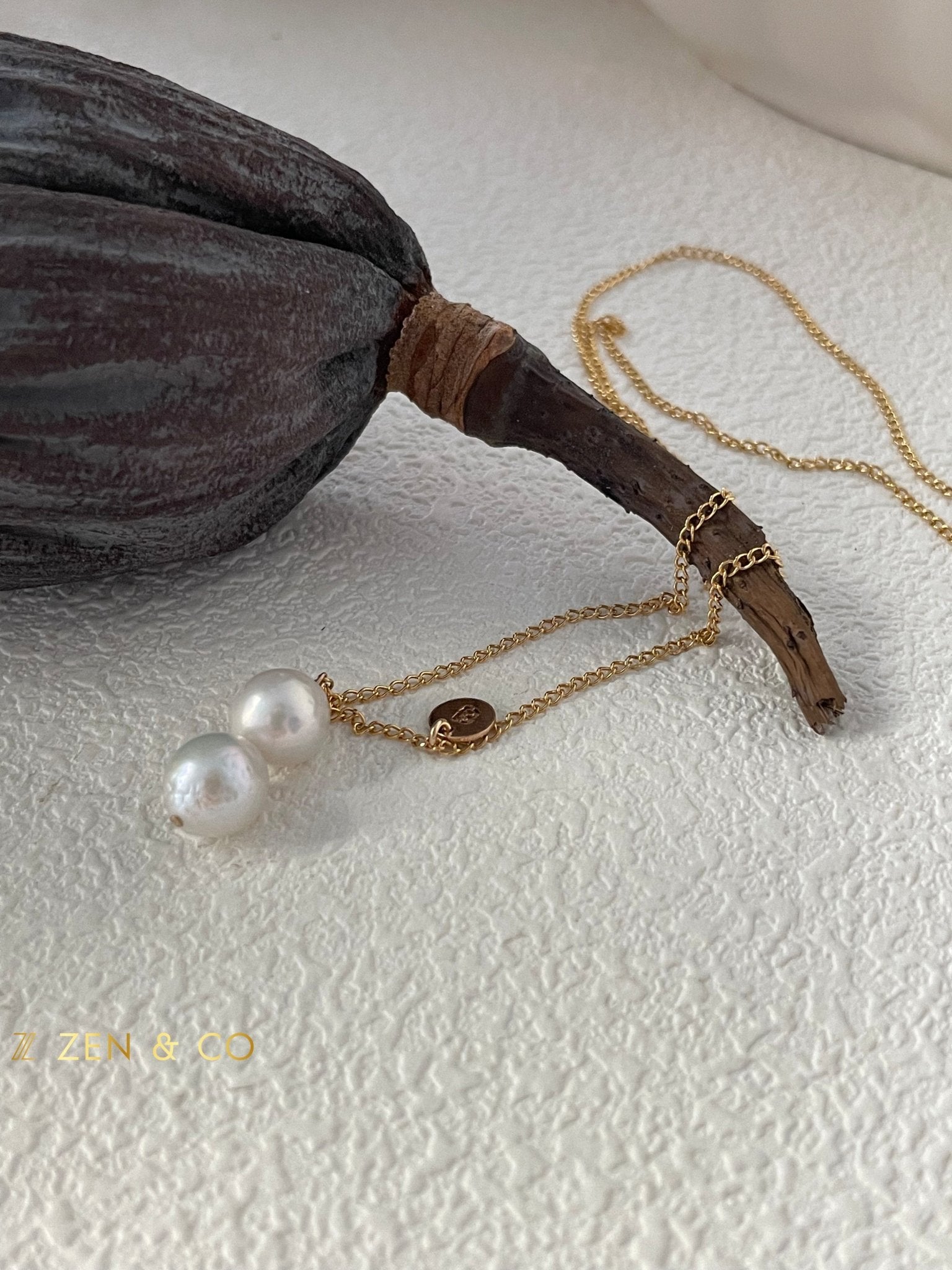 HULU Double Pearl necklace - ZEN&CO Studio