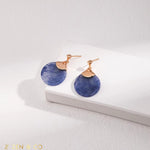 ILOILO Lapis lazuli, pearl and blue jade jewelry set necklace and drop earrings - ZEN&CO Studio