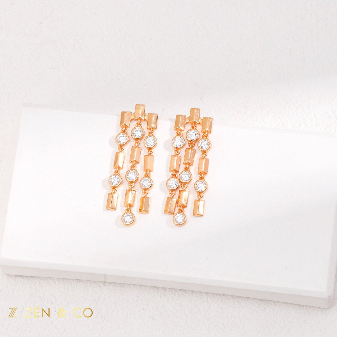 JOY Gold statement dangle earring - ZEN&CO Studio