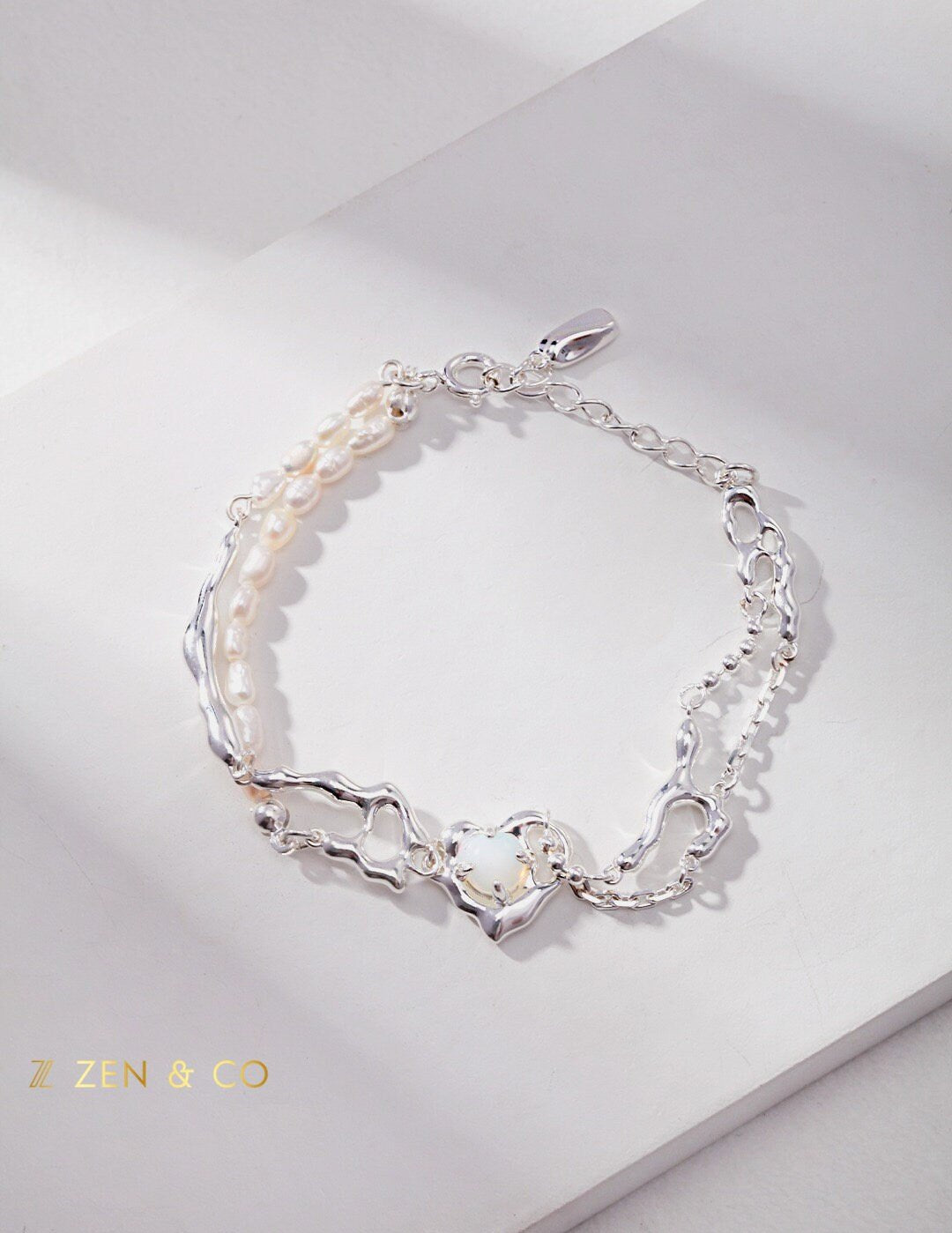 MAYA Moonstone friendship bracelet - ZEN&CO Studio