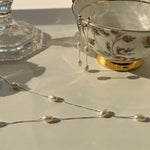 Rachel´s pearl necklace and earrings set - ZEN&CO Studio