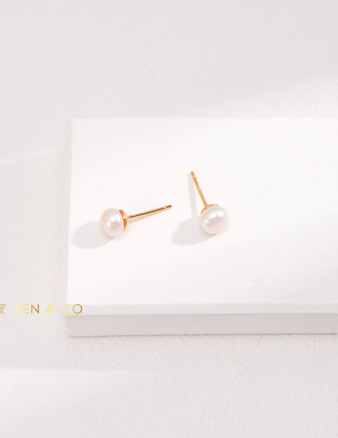 RAINA Gold Pearl tassel earring - ZEN&CO Studio