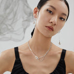 SKYE Asymmetrical pearl necklace - ZEN&CO Studio