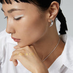 SMITA Lapis lapuli or moonstone moon shaped stud earrings and pendant necklace - ZEN&CO Studio