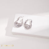 THEA Molten hoop earrings - ZEN&CO Studio