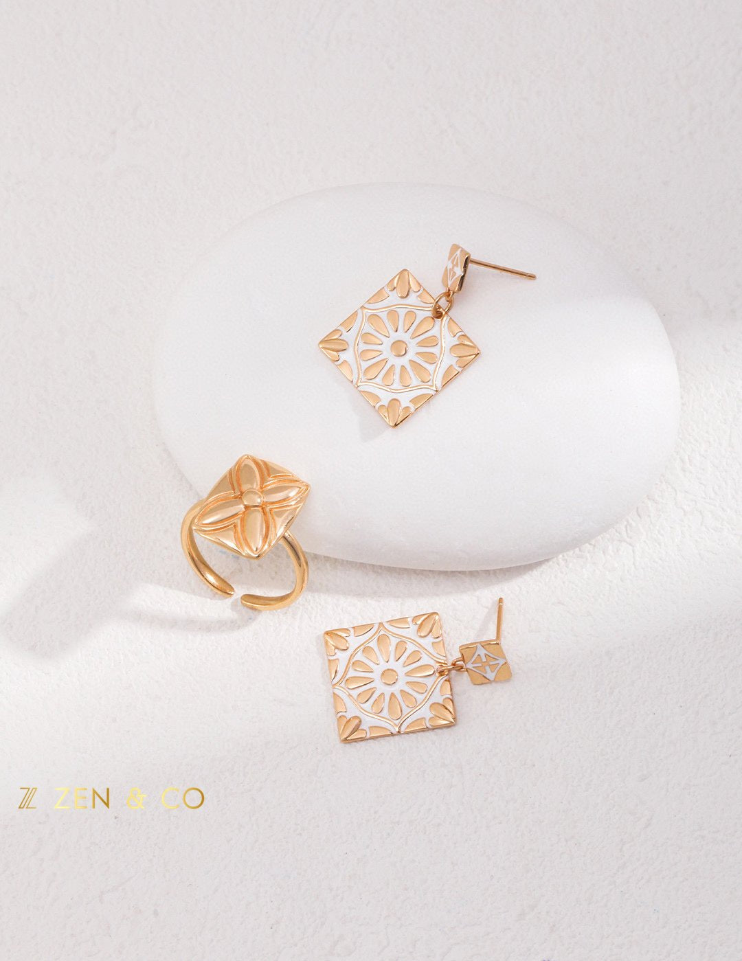 ZARAH vintage statement earrings - ZEN&CO Studio