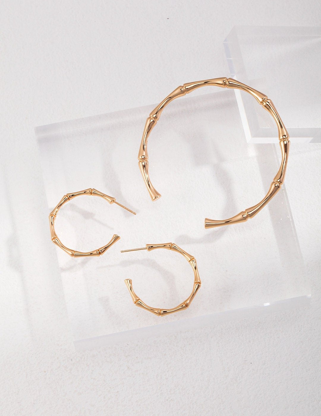 ZEN Minimalist Bamboo shaped cuff bracelet - ZEN&CO Studio